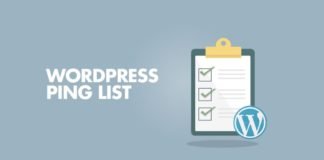 WordPress Ping List for Faster Indexing Of New Post