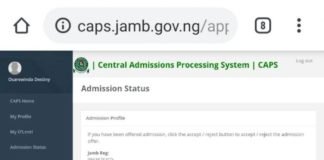 Jamb CAPS 2021/2022 Admission Status Checker