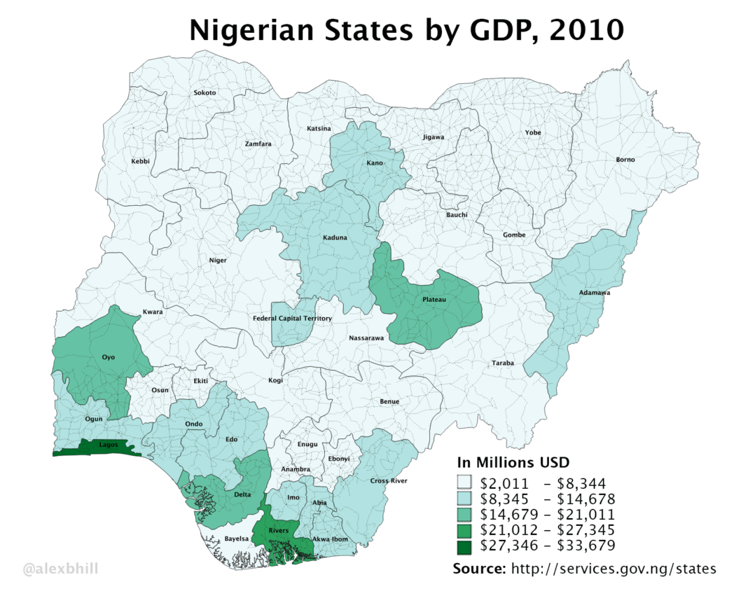 Richest States in Nigeria by GDP Richest States in Nigeria by GDP
