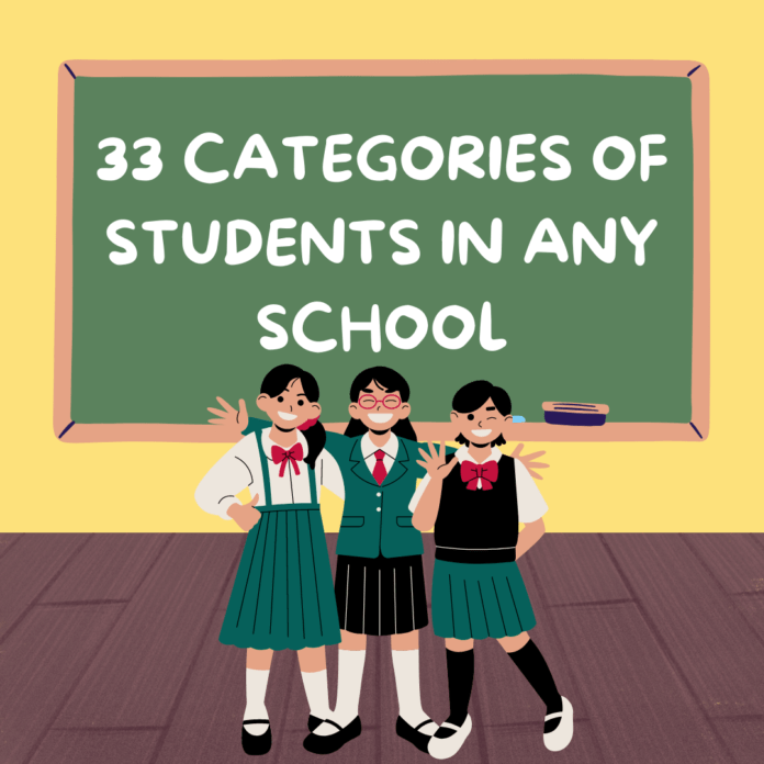 33 Categories Of Students In Any School