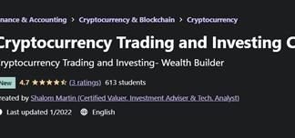 Shalom Martin – Cryptocurrency Trading and Investing Course https://www.udemy.com/course/cryptocurrency-trading-and-investing-course/