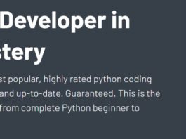 Complete Python Developer in 2022: Zero to Mastery