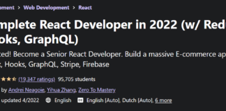 Complete React Developer in 2022 (w/ Redux, Hooks, GraphQL) Course Complete React Developer in 2022 (w/ Redux, Hooks, GraphQL) Course