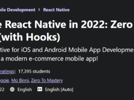 Complete React Native in 2022: Zero to Mastery (with Hooks)