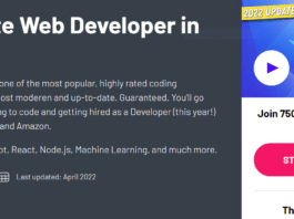 The Complete Web Developer in 2022: Zero to Mastery
