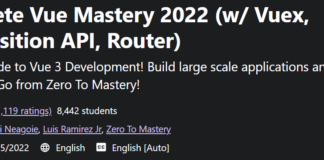 Complete Vue Mastery 2022 (w/ Vuex, Composition API, Router) Complete Vue Mastery 2022 (w/ Vuex, Composition API, Router)