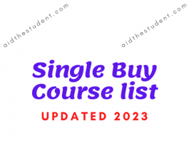 Single Buy Course list