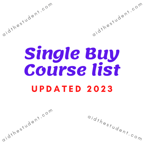 Single Buy Course list