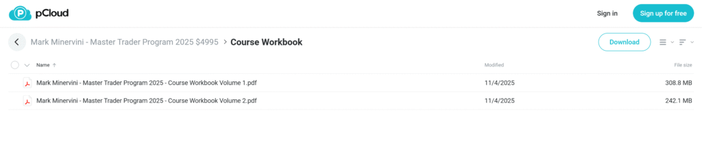 Mark Minervini & Mark Ritchie II – Master Trader Program 2025