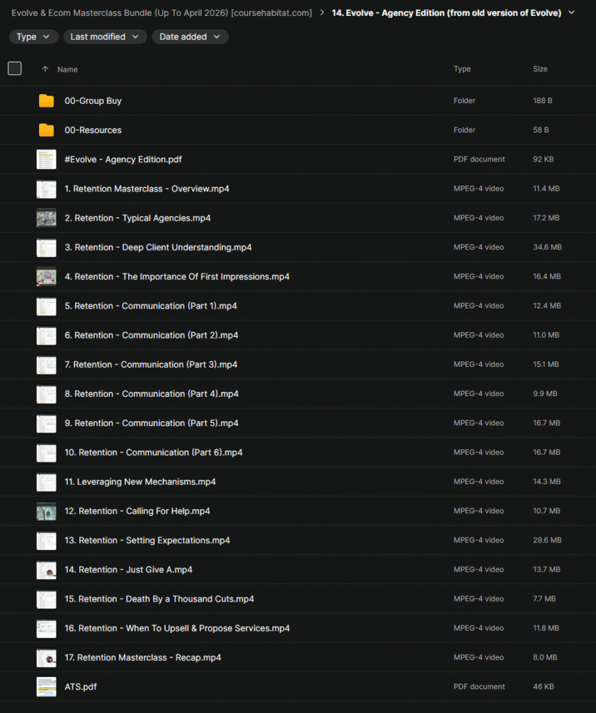 Evolve Agency Edition