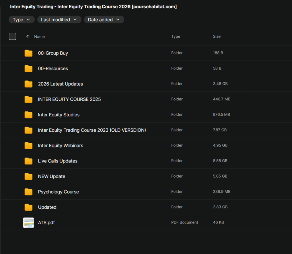 Inter Equity Trading – Inter Equity Trading Course 2026
