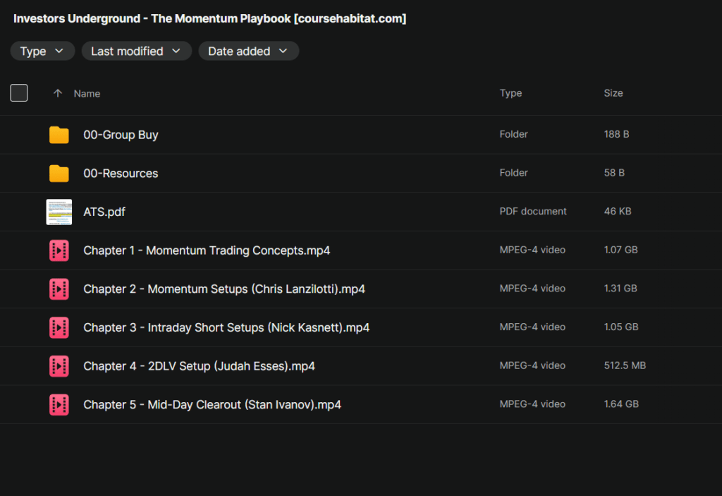 Investors Underground – The Momentum Playbook
